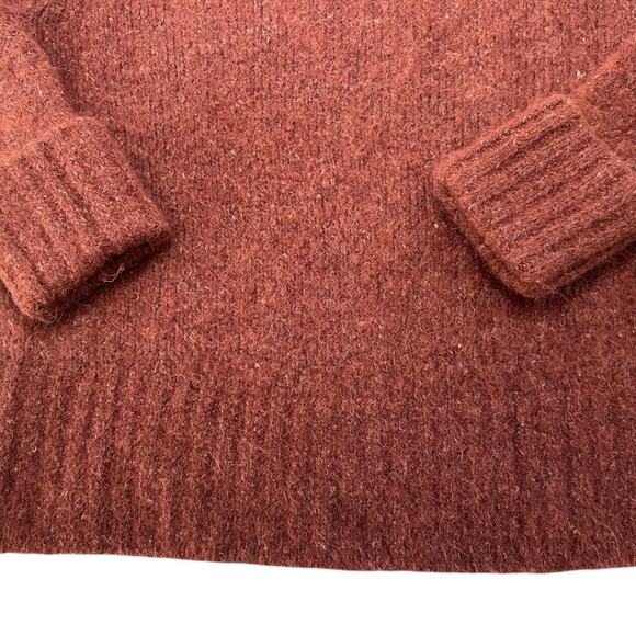 NEW Chunky Banana Republic Melli Alpaca Blend Sweater Deep Copper Women's L $189 - Picture 5 of 10